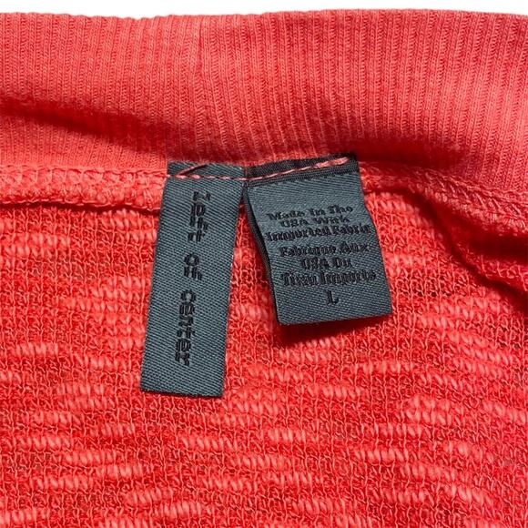 ANTHROPOLOGIE LEFT OF CENTER Evie High-Low Button-Up Orange Cardigan Size L - Picture 7 of 8